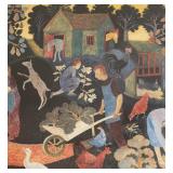 "A Day in the Country" Folk Art Print by Anna Pugh