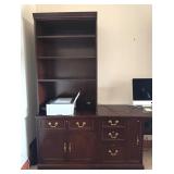 Hekman Executive Desk with Two Bookcases