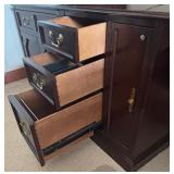 Hekman Executive Desk with Two Bookcases
