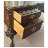 Sligh Chippendale Style Leather-Top Writing Desk
