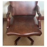 Executive Leather Office Chair with Rivet Detailing