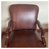 Executive Leather Office Chair with Rivet Detailing