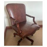 Executive Leather Office Chair with Rivet Detailing