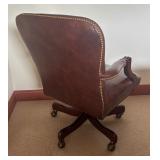 Executive Leather Office Chair with Rivet Detailing