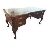 Sligh Chippendale Style Leather-Top Writing Desk