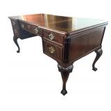 Sligh Chippendale Style Leather-Top Writing Desk