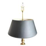 Brass and Black Table Lamp, 31 Inch Tall