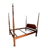 Four Poster Wooden Queen Bed Frame
