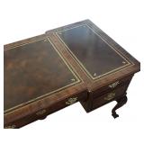 Sligh Chippendale Style Leather-Top Writing Desk