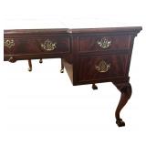 Sligh Chippendale Style Leather-Top Writing Desk