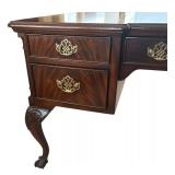 Sligh Chippendale Style Leather-Top Writing Desk
