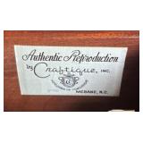 Pair of Craftique Heirloom Mahogany Bed Side Tables / Pair of Craftique Chippendale Style Mahogany Four Draw Night Stands