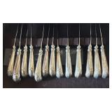 AMAZING Steiff Williamsburg Shell Sterling Silver Flatware Service for Twelve Set in Gorgeous Cabinet