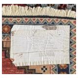 Handwoven Vintage Small Persian Wool Rug 27.5 x 34 Inches