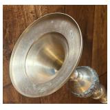 31.5 Inch Ornate Metal Candle Holder Pedestal Stand