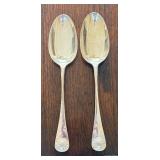 Sterling Silver Williamsburg Shell Serving Spoons