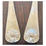 Sterling Silver Williamsburg Shell Serving Spoons