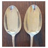 Sterling Silver Williamsburg Shell Serving Spoons
