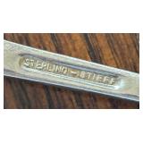 Sterling Silver Williamsburg Shell Serving Spoon and Meat Fork