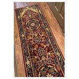 Safavieh 28 x 143 Inch Handmade Runner Rug with Traditional Floral Pattern