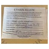 Pair of Devonshire Transitional Swivel Rocker Armchairs by Ethan Allen