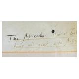 "The Apricooke" print by John Tradesscant