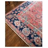 Large Persian Style Area Rug 8ft 8in x 12ft 6in with Floral Patterns