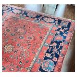 Large Persian Style Area Rug 8ft 8in x 12ft 6in with Floral Patterns