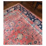Large Persian Style Area Rug 8ft 8in x 12ft 6in with Floral Patterns