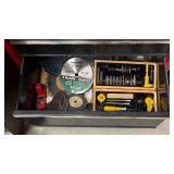 Rolling Husky Tool Cabinet with Tools and Supplies