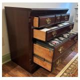 Lexington Wooden File Cabinet with Brass Handles