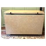 Amazing Drop Leaf Crafting Table on Wheels