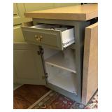 Amazing Drop Leaf Crafting Table on Wheels