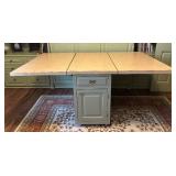 Amazing Drop Leaf Crafting Table on Wheels