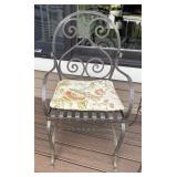 Patio Chairs with Two Glass Top Tables