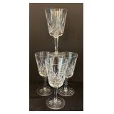 Set of 4 Waterford Crystal Lismore Wine Glasses