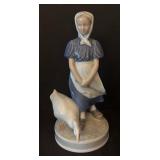 Royal Copenhagen Figurine Girl with Goose #527