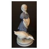 Royal Copenhagen Figurine Girl with Goose #527