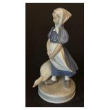 Royal Copenhagen Figurine Girl with Goose #527