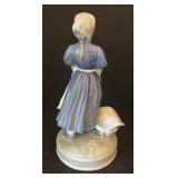 Royal Copenhagen Figurine Girl with Goose #527