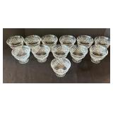 Set of 12 Shannon Crystal Ice Cream Bowls by Godinger