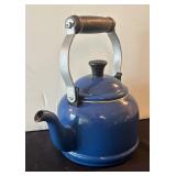 Le Creuset Blue Enamel Cast Iron Tea Kettle