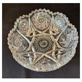 Set of 3 Pressed Glass Serving Bowls and Dishes