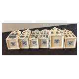 Set of 6 KLM Delft Blue Ceramic Houses including KLM Delft House #78, #32 and More