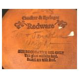 Collection of 6 Decorative Redware and Studio Pottery Plates and Bowls