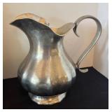 Vintage Pewter Serving Set with Pitcher, Coffee Pot, and Accessories