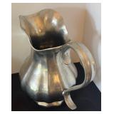 Vintage Pewter Serving Set with Pitcher, Coffee Pot, and Accessories