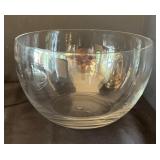 Clear Glass 11.5 Inch Covered Pedestal Dish and Glass Serving Bowl