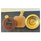 Set of 3 Brass Candlestick Holders Assorted Styles