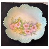 Set of 6 Vintage Hand Painted Nippon Plates Assorted Floral Designs